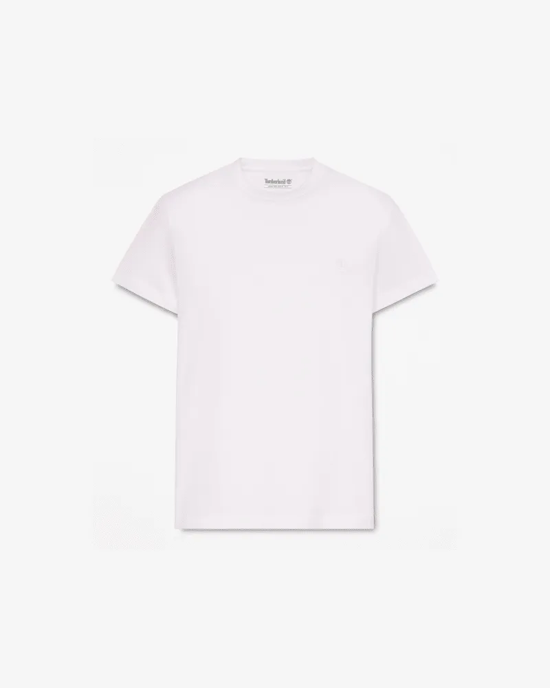 Timberland Dunstan River Kurzarm-T-Shirt mit schmaler Passform für Herren in Weiß, Herren, Weiß, Größe Weiß
