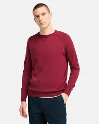 Timberland Williams River Pullover aus Baumwolle mit Raglanärmeln für Herren in , Mann Rot