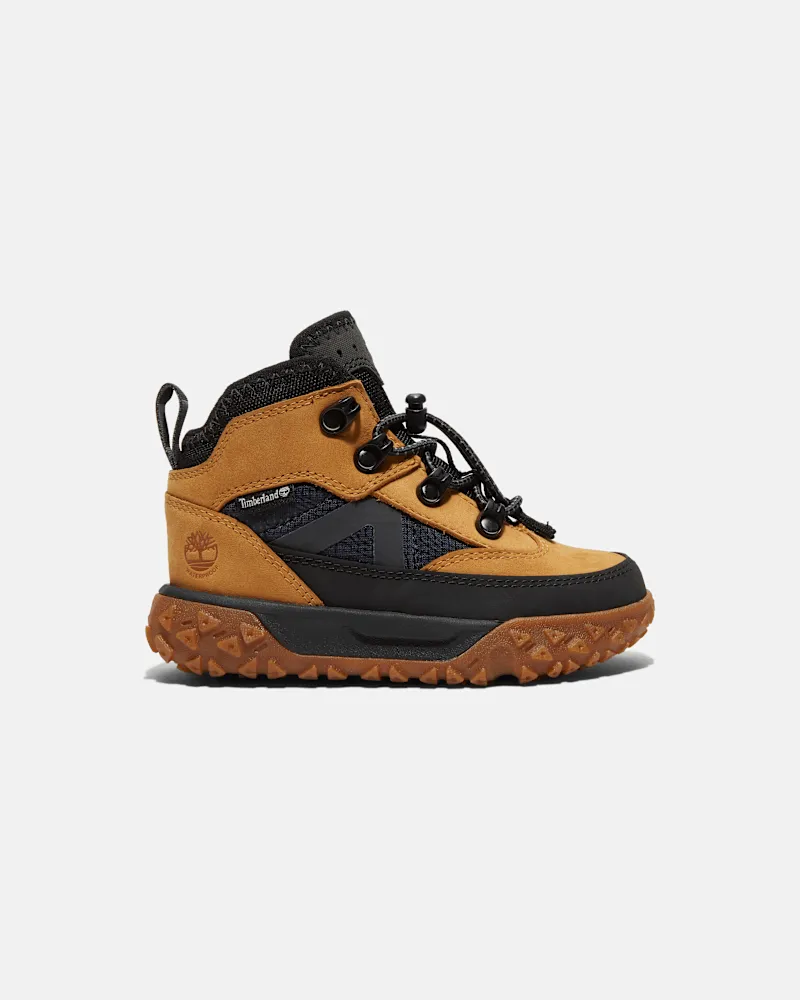 Timberland Halbhoher wasserdichter GreenStride Motion 6 Bungee Sneaker für Kleinkinder in Gelb, Gelb, Größe Gelb