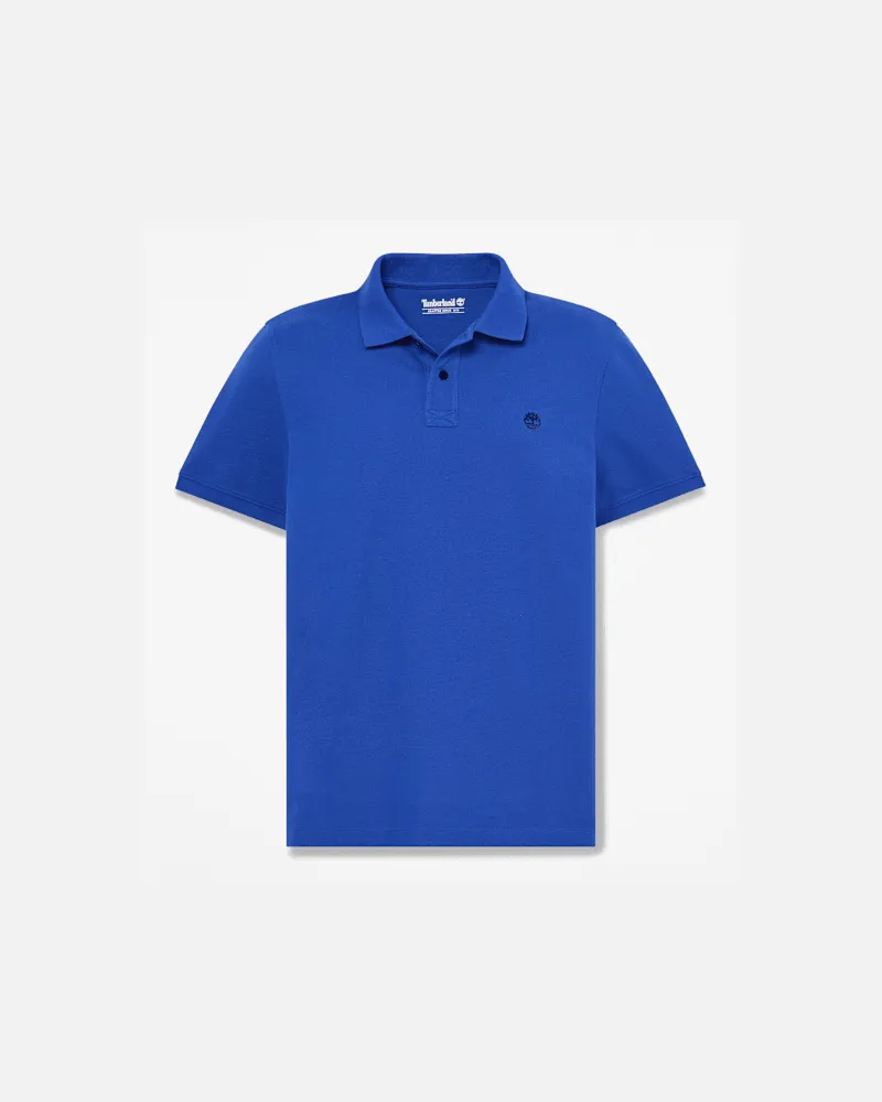 Timberland Oyster River Kurzarm-Polohemd in regulärer Passform für Herren in Blau, Herren, Blau, Größe Blau