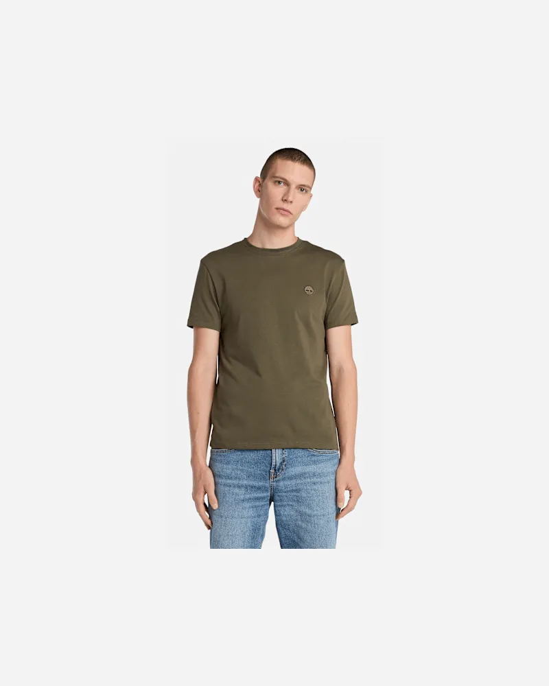 Timberland Dunstan River Kurzarm-T-Shirt für Herren in Grün/Braun, Herren, Grün, Größe Grün