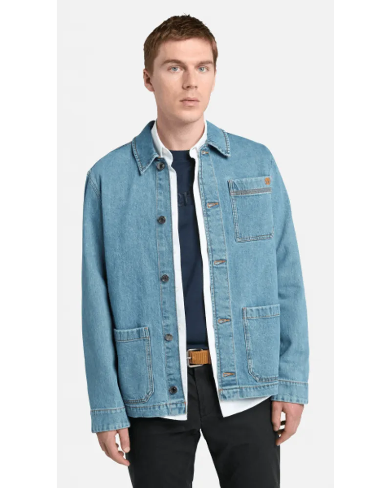 Timberland Kempshire Denim Chore Jacke mit Refibra-Technologie für Herren in , Mann Blau