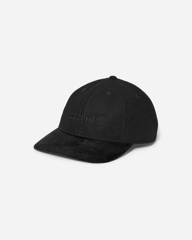 Timberland Baseballcap aus Wolle in Schwarz, Schwarz Schwarz