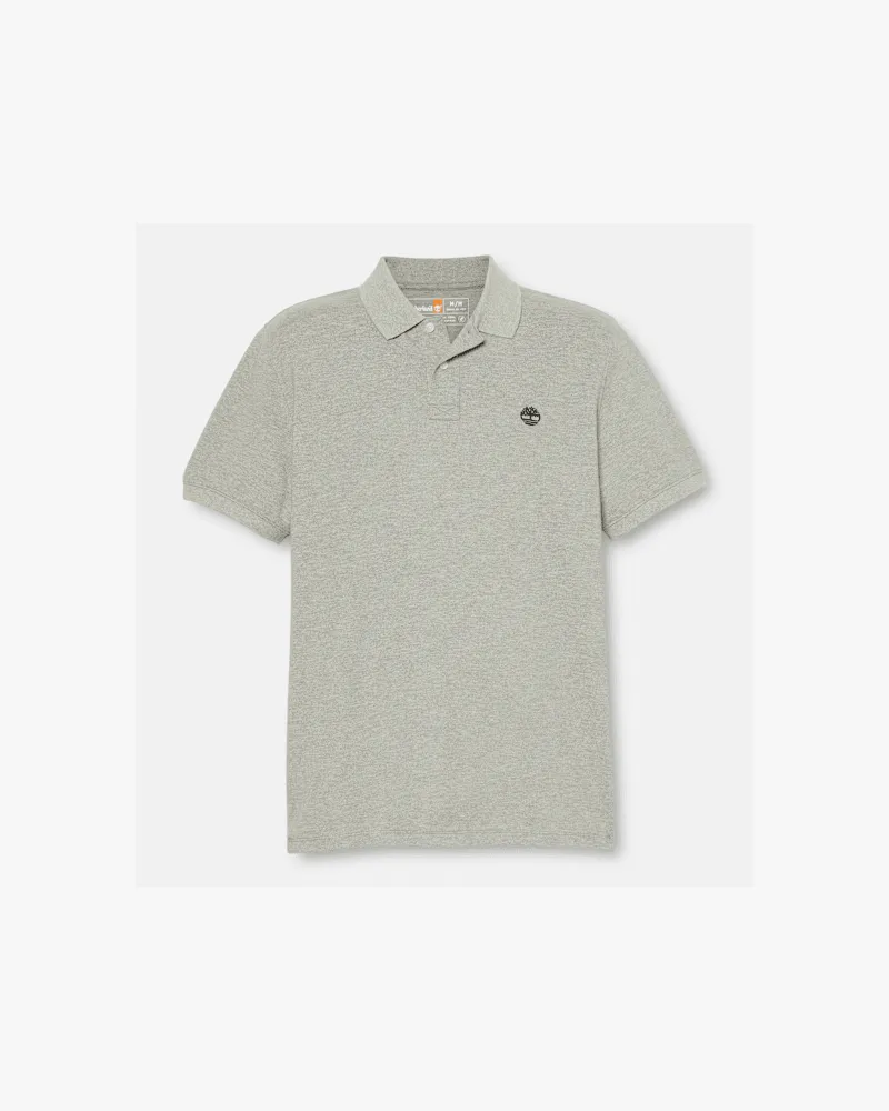 Timberland Millers River Kurzarm-Polohemd aus Pikee für Herren in Dunkelgrau, Herren, Grau, Größe Grau