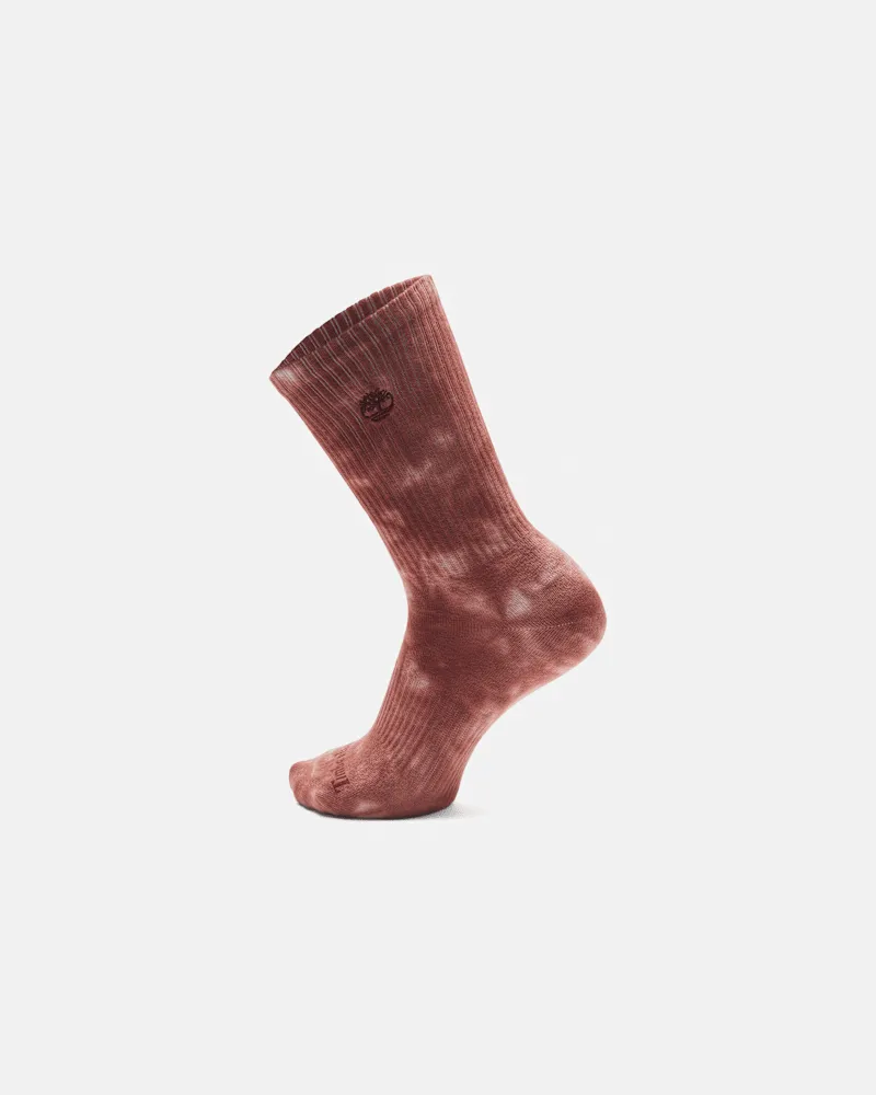 Timberland Sunbleached Crew Socken in Rot, Rot, Größe Rot
