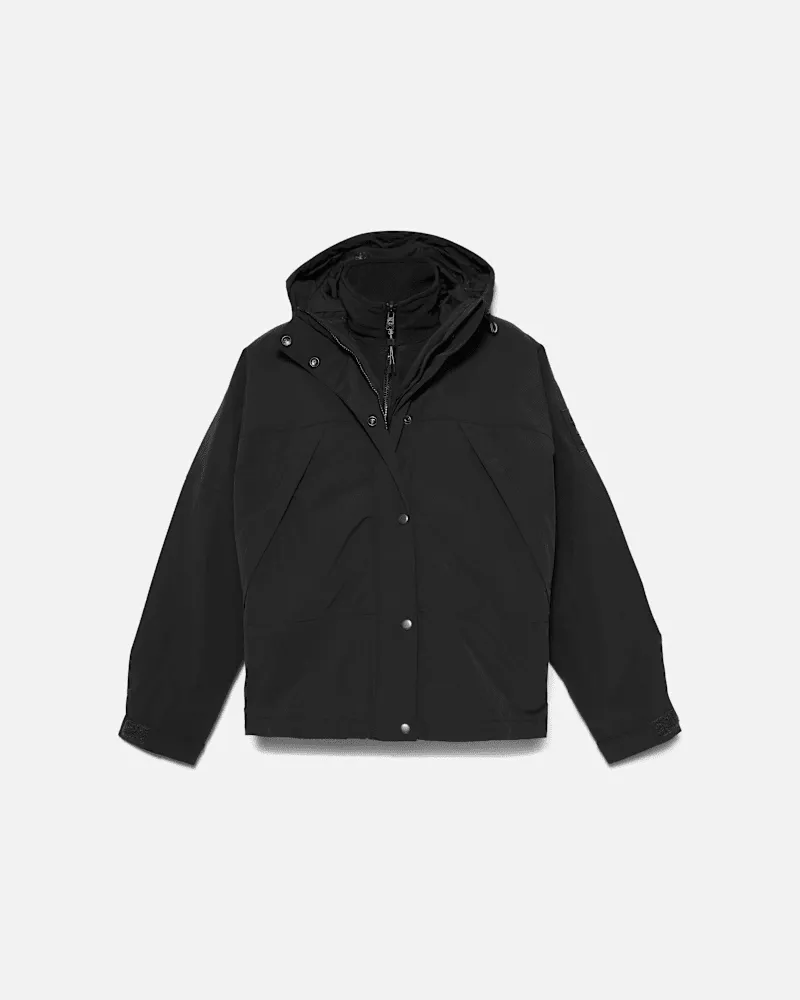 Timberland Wasserdichte Winnick 3-in-1-Jacke für Damen in Schwarz, Damen, Schwarz, Größe Schwarz