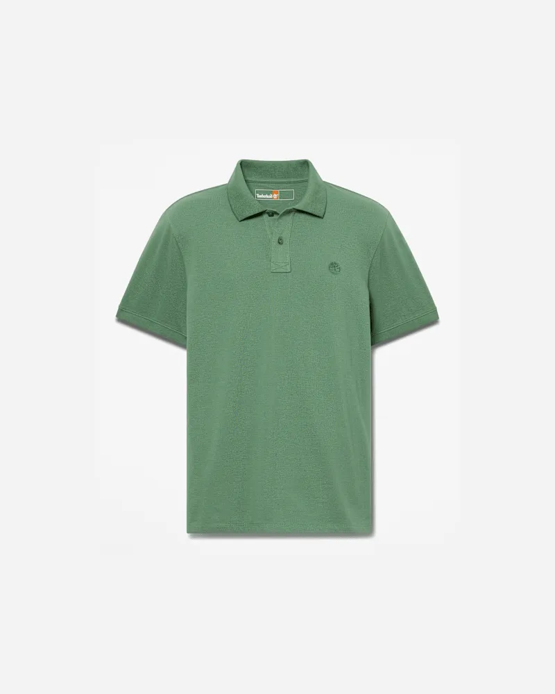 Timberland Oyster River Kurzarm-Polohemd für Herren in Dunkelgrün, Herren, Grün, Größe Grün