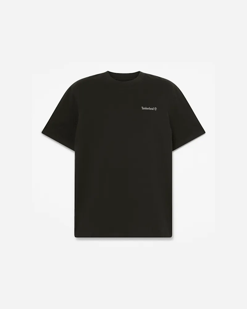 Timberland All Gender T-Shirt mit Lake House-Grafik in Schwarz, Schwarz, Größe Schwarz