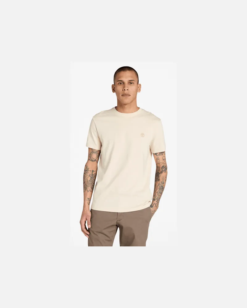 Timberland Dunstan River Kurzarm-T-Shirt für Herren in Beige, Herren, Beige, Größe Beige