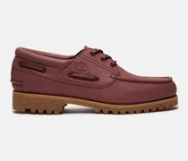 Timberland and HIGHSNOBIETY Bootsschuh mit drei Ösen und Profilsohle für Herren in Dunkelrot, Herren, Rot, Größe