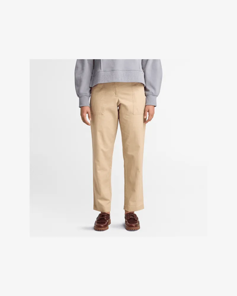 Timberland Fatigue Utility-Hose aus Leinen für Damen in Beige, Damen, Beige, Größe Beige
