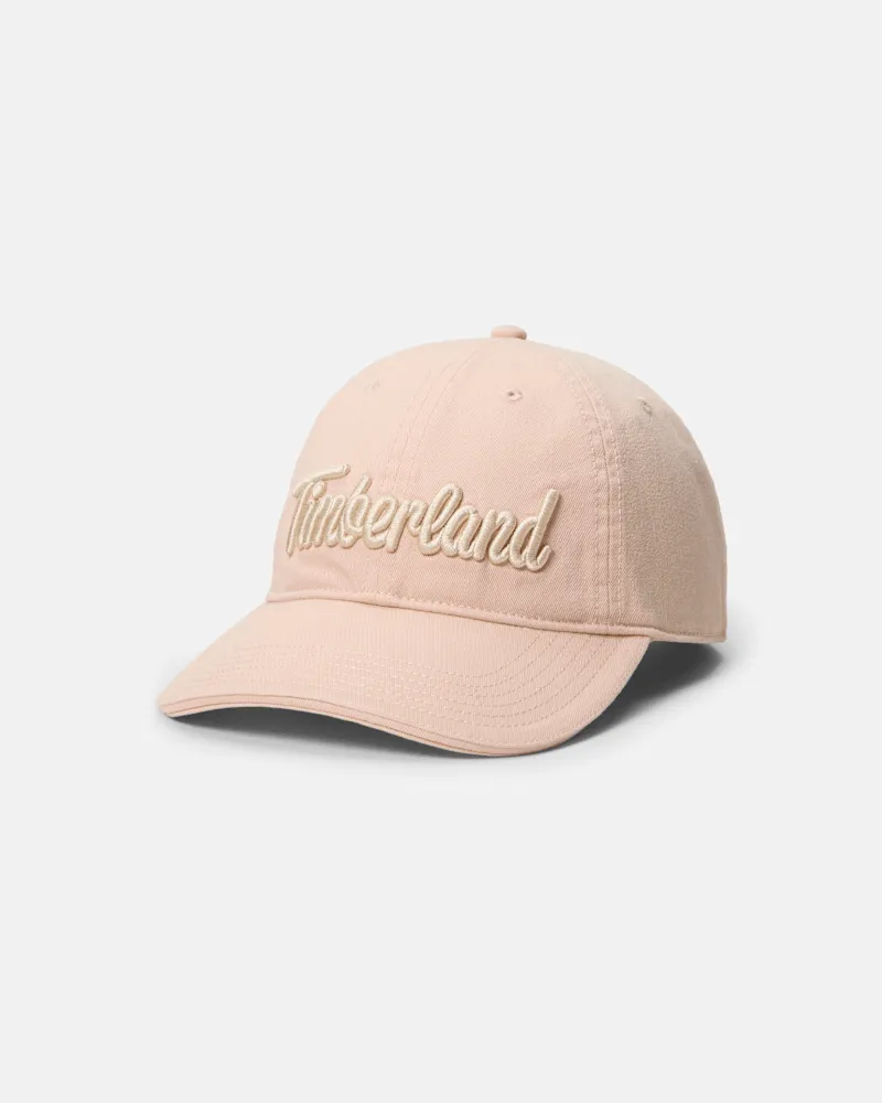Timberland Midland Beach Canvas-Baseballcap mit Stickerei in Pink, Herren, Pink Pink