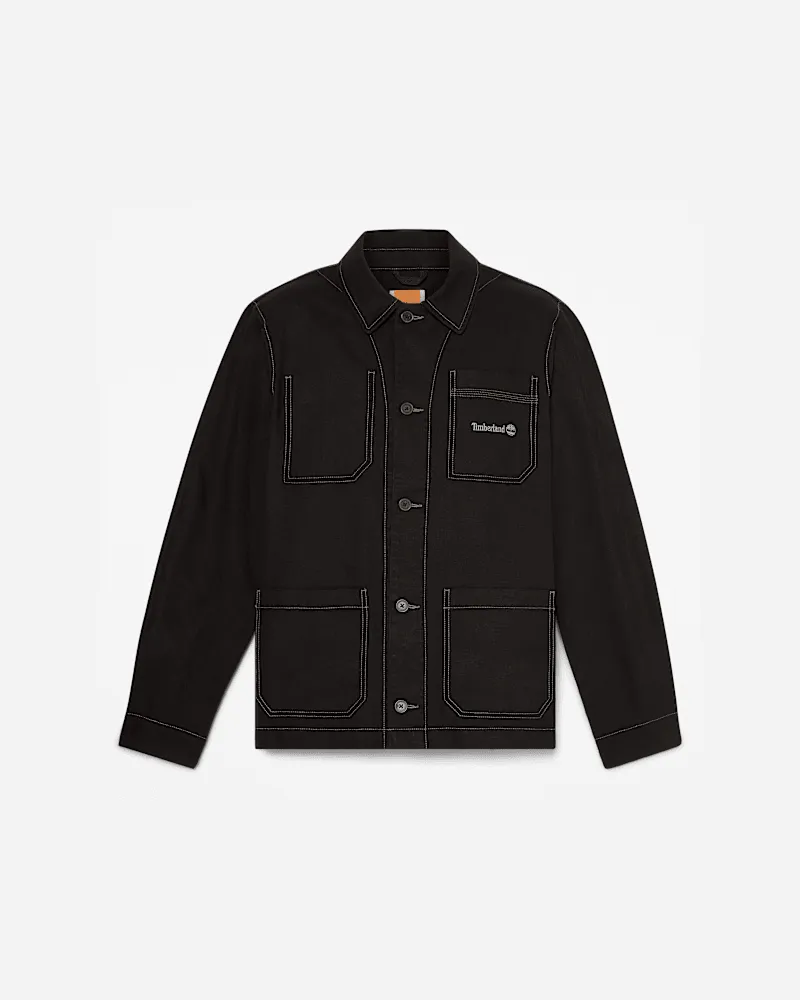 Timberland Chore Jacke aus Canvas in Schwarz, Schwarz, Größe Schwarz
