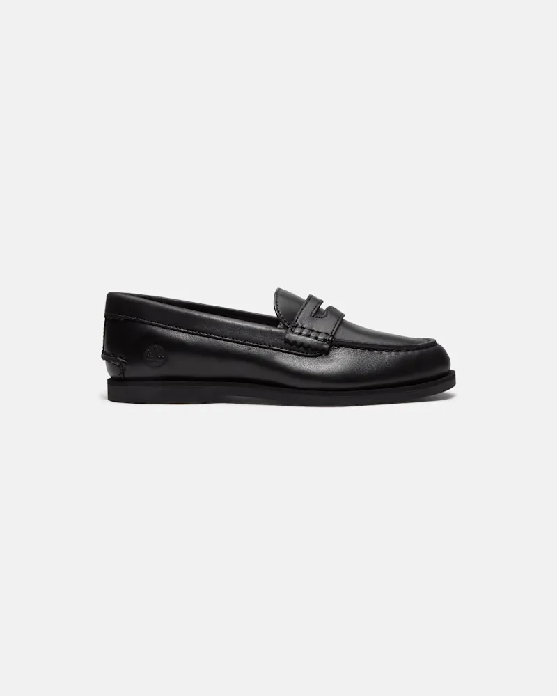 Timberland Klassischer Slip-on-Bootsschuh für Damen in Schwarz, Damen, Schwarz, Größe Schwarz