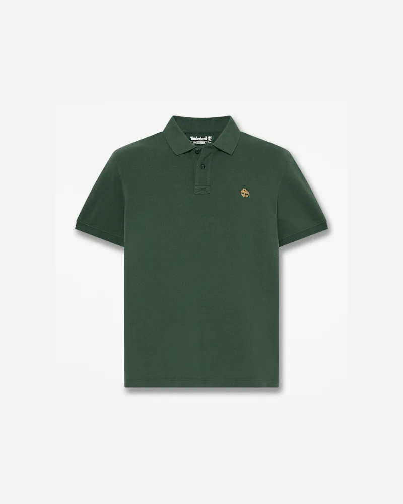 Timberland Millers River Kurzarm-Polohemd für Herren in Dunkelgrün, Herren, Grün, Größe Grün