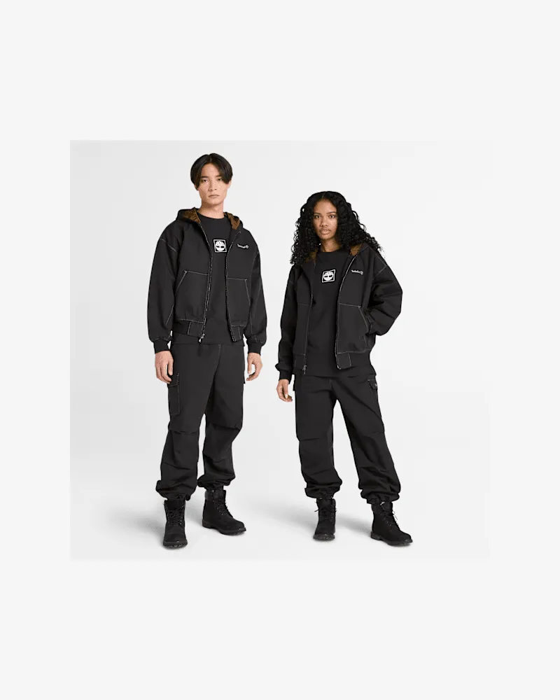 Timberland Building Blocks T-Shirt mit kurzen Ärmeln und Grafik in Schwarz, Schwarz, Größe Schwarz