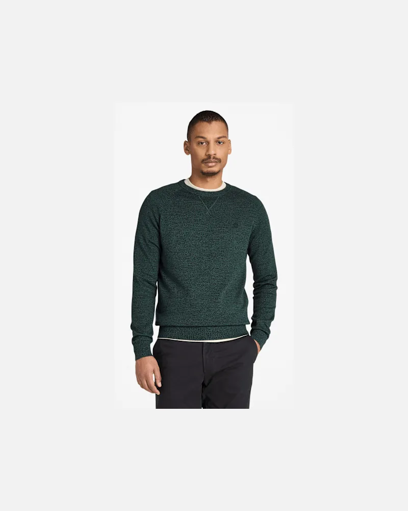 Timberland Williams River Baumwollpullover mit Raglanärmeln und Rundhalsausschnitt für Herren in Dunkelgrün, Herren, Grün, Größe Grün