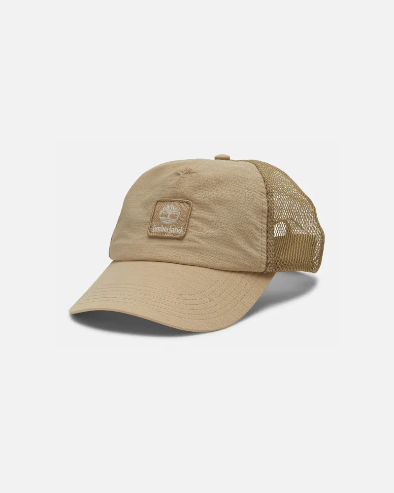 Timberland Weich strukturierte Trucker-Cap in Beige, Beige Beige