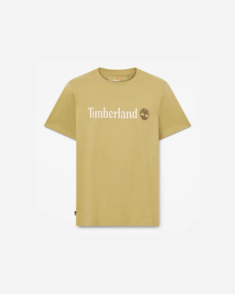 Timberland Kennebec River Linear Logo-T-Shirt für Herren in Grün, Herren, Grün, Größe Grün