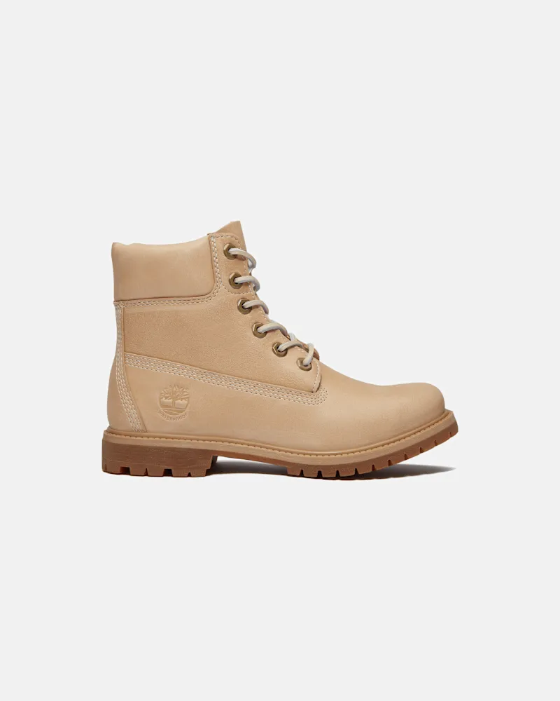 Timberland Wasserdichter Timberland Premium 6-Inch Boot für Damen in Beige, Damen, Beige, Größe Beige
