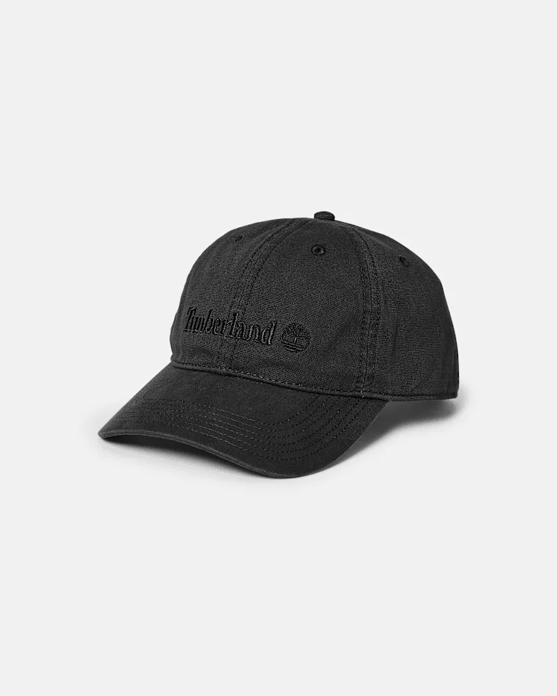 Timberland Cooper Hill Baseballcap mit Stickerei für Herren in Schwarz, Herren, Schwarz Schwarz