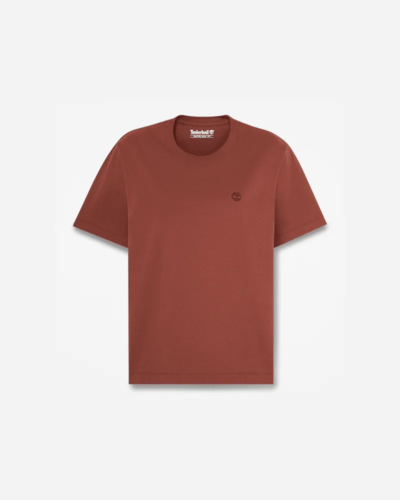Timberland Crafted Kurzarm-T-Shirt mit Rundhalsausschnitt für Damen in Braun, Damen, Braun, Größe Braun