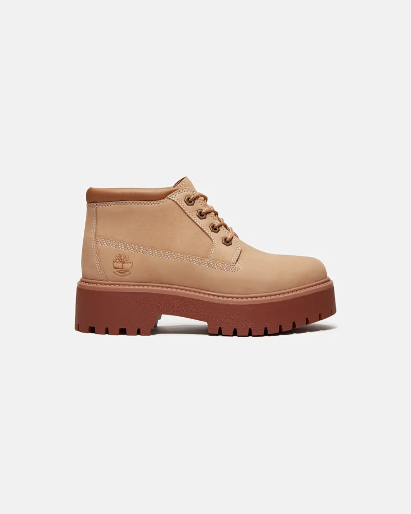 Timberland Wasserdichter Stone Street Chukka mit Plattform für Damen in Beige, Damen, Beige, Größe Beige