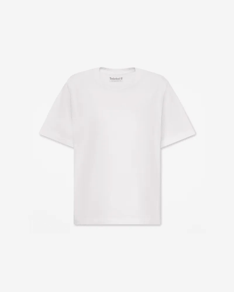 Timberland Crafted Kurzarm-T-Shirt mit Rundhalsausschnitt für Damen in Weiß, Damen, Weiß, Größe Weiß