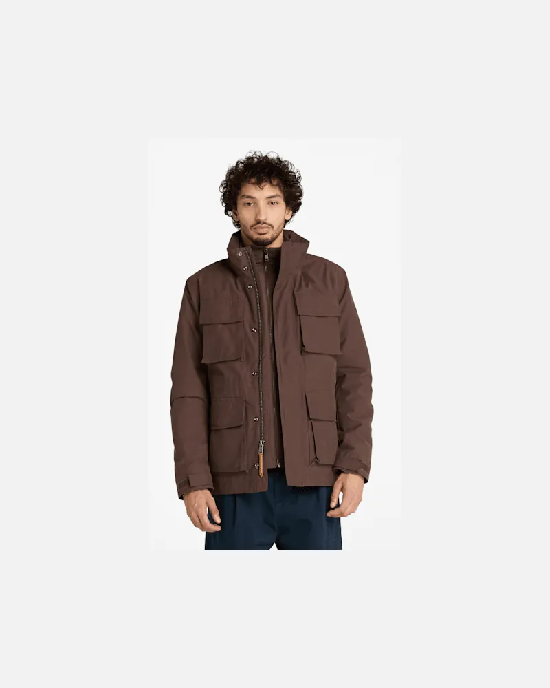 Timberland Wasserdichte Abington 3-in-1-Jacke für Herren in Braun, Herren, Braun, Größe Braun