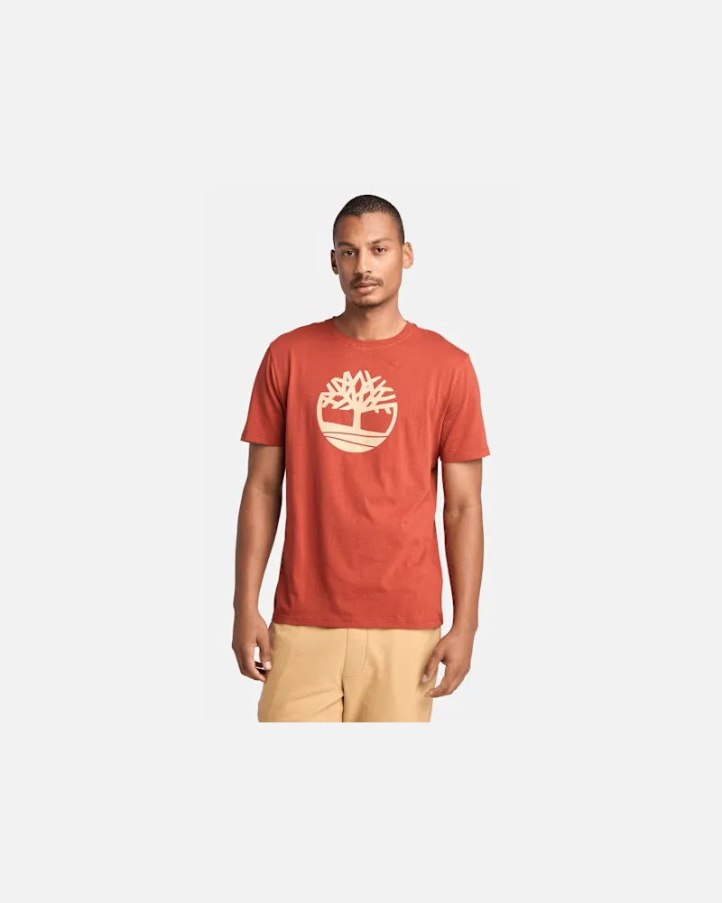 Timberland Kennebec River T-Shirt mit Baum-Logo für Herren in Rot, Herren, Rot, Größe Rot