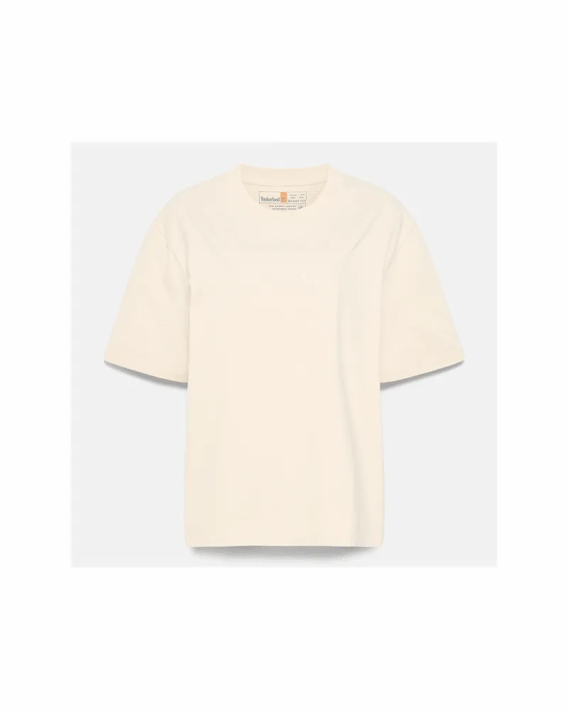 Timberland Lush Comfort Kurzarm-T-Shirt für Damen in Beige, Damen, Beige, Größe Beige