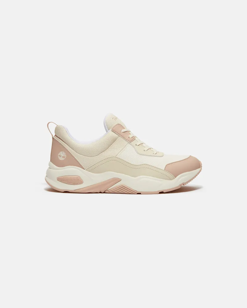 Timberland Delphiville Low Sneaker zum Schnüren für Damen in Hellbeige, Damen, Beige, Größe Beige