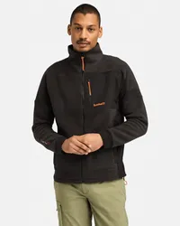 Timberland Polartec Fleecejacke aus Materialmix mit durchgehendem Reißverschluss für Herren in , Mann Schwarz