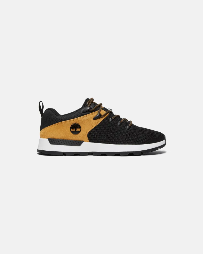 Timberland Sprint Trekker Low-Top-Sneaker zum Schnüren für Herren in Schwarz/Gelb, Herren, Schwarz, Größe Schwarz