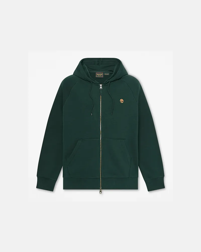 Timberland Exeter River Hoodie mit durchgehendem Reißverschluss für Herren in Dunkelgrün, Herren, Grün, Größe Grün