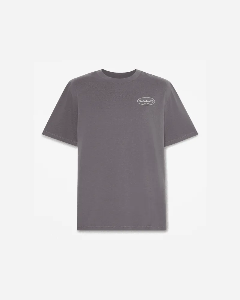 Timberland T-Shirt mit Tankstellen-Grafik für Herren in Dunkelgrau, Herren, Grau, Größe Grau