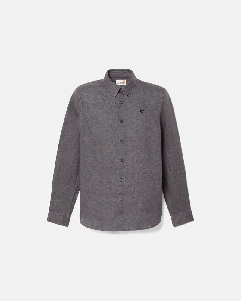 Timberland Mill Brook Leinenhemd für Herren in Grau, Herren, Grau, Größe Grau