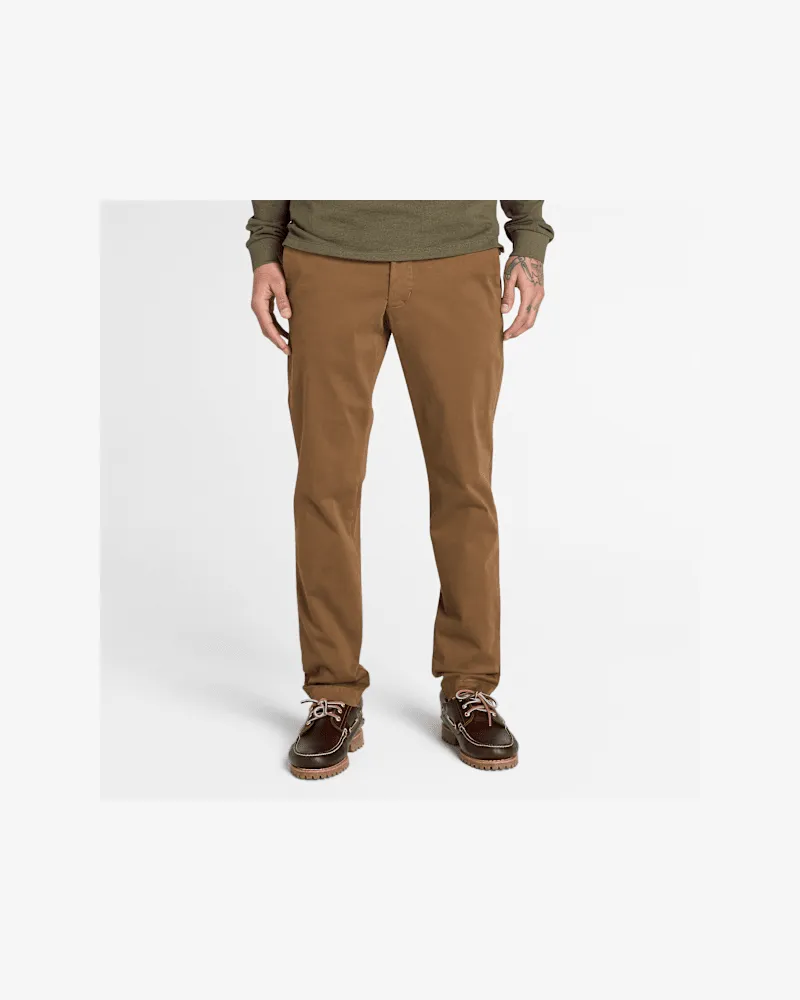 Timberland Stückgefärbte Claremont Chinohose für Herren in Dunkelgelb, Herren, Gelb, Größe Gelb