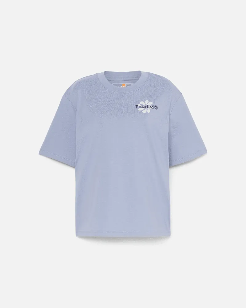 Timberland Kurzarm-T-Shirt mit Grafik für Damen in Blau, Damen, Blau, Größe Blau