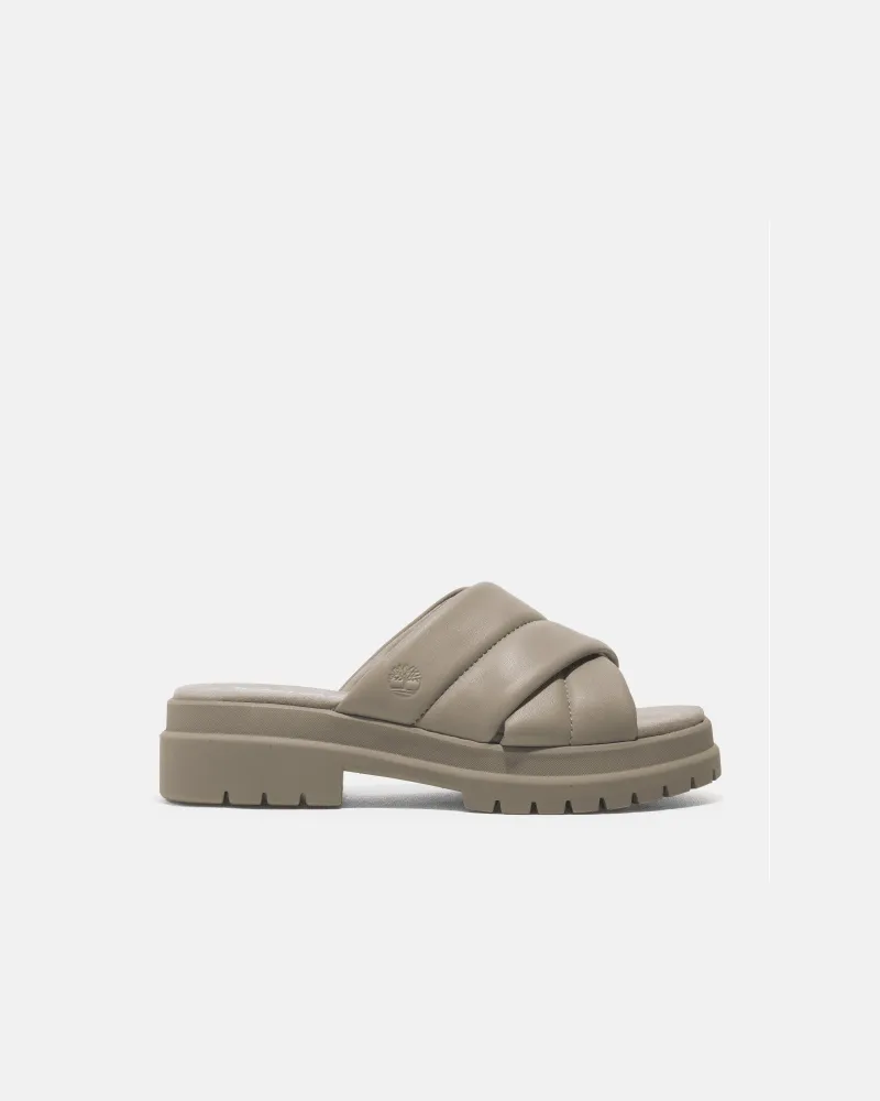 Timberland London Vibe Slide Sandale für Damen in Beige, Damen, Beige, Größe Beige