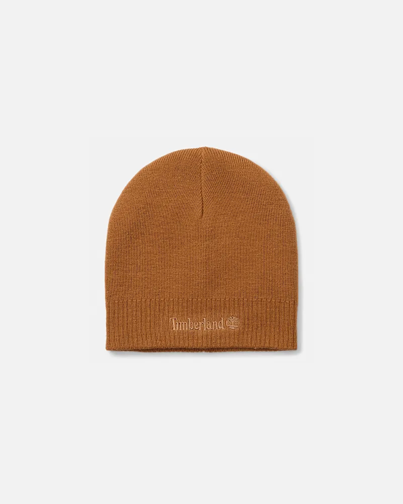 Timberland Strickmütze mit Logo in Gelb, Gelb Gelb
