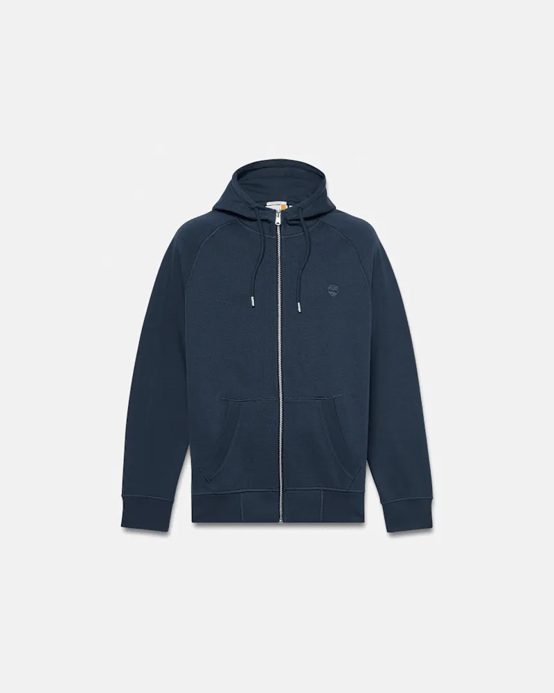Timberland Exeter River Kapuzenjacke mit gebürsteter Rückseite für Herren in Dunkelblau, Herren, Blau, Größe Blau