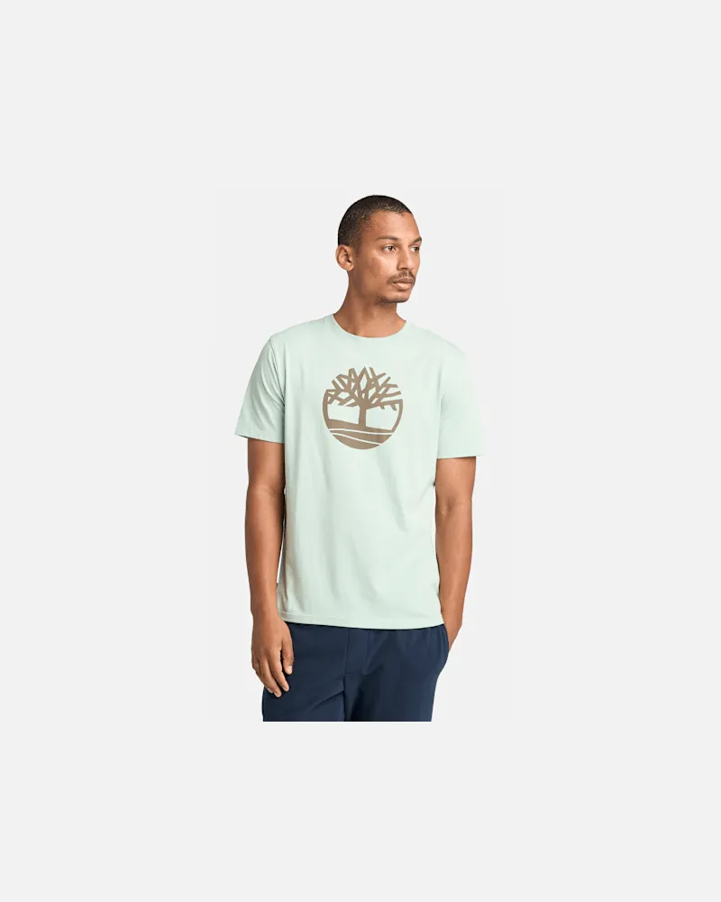 Timberland Kennebec River T-Shirt mit Baum-Logo für Herren in Grün, Herren, Grün, Größe Grün