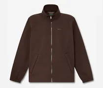 Winddichte Softshell-Jacke mit durchgehendem Reißverschluss für Herren in Dunkelbraun, Herren, Braun, Größe