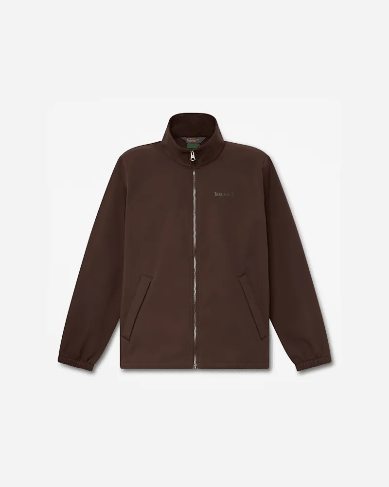 Timberland Winddichte Softshell-Jacke mit durchgehendem Reißverschluss für Herren in Dunkelbraun, Herren, Braun, Größe Braun