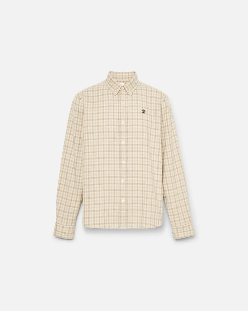 Timberland Solucell Air Vichykarohemd für Herren in Beige, Herren, Beige, Größe Beige