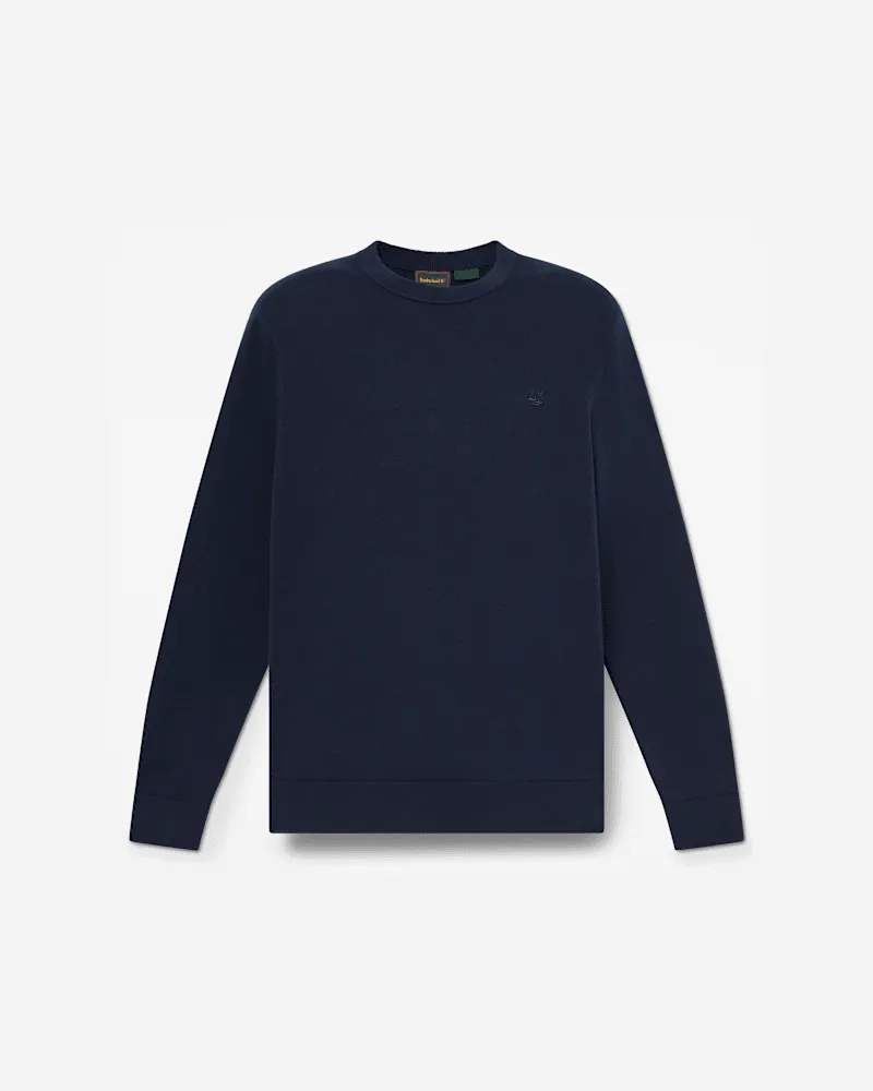 Timberland Oyster River Rundhalspullover aus Baumwolle für Herren in Dunkelblau, Herren, Blau, Größe Blau