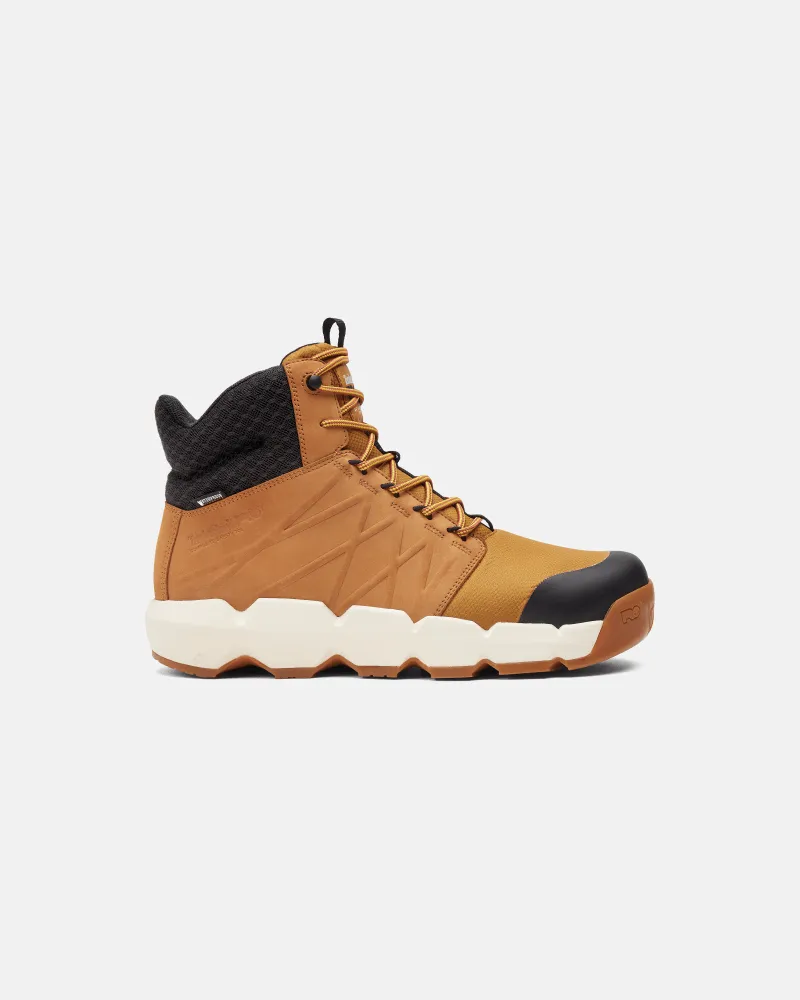 Timberland Wasserfester Timberland PRO Morphix 6-Inch Work Boot mit Zehenschutz aus Verbundwerkstoff für Herren in Dunkelgelb, Herren, Gelb, Größe Gelb