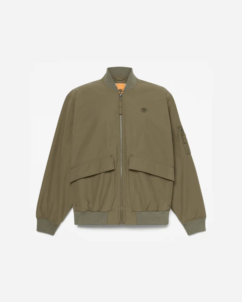 Timberland Strapazierfähige wasserabweisende Utility-Bomberjacke für Herren in Grün, Herren, Grün, Größe Grün