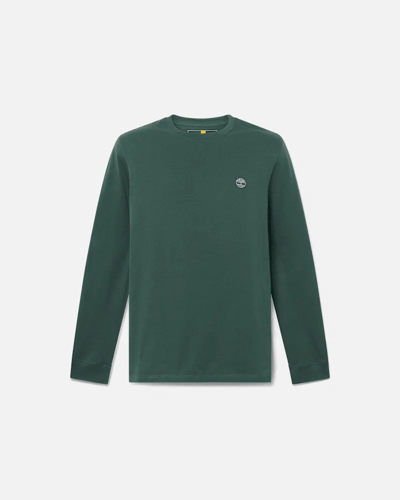 Timberland Dunstan River Langarm-T-Shirt für Herren in Dunkelgrün, Herren, Grün, Größe Grün